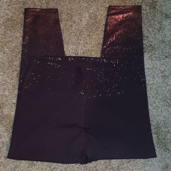 Ladies Z by Zobha Plum Workout Leggings 2XL - Picture 1 of 4